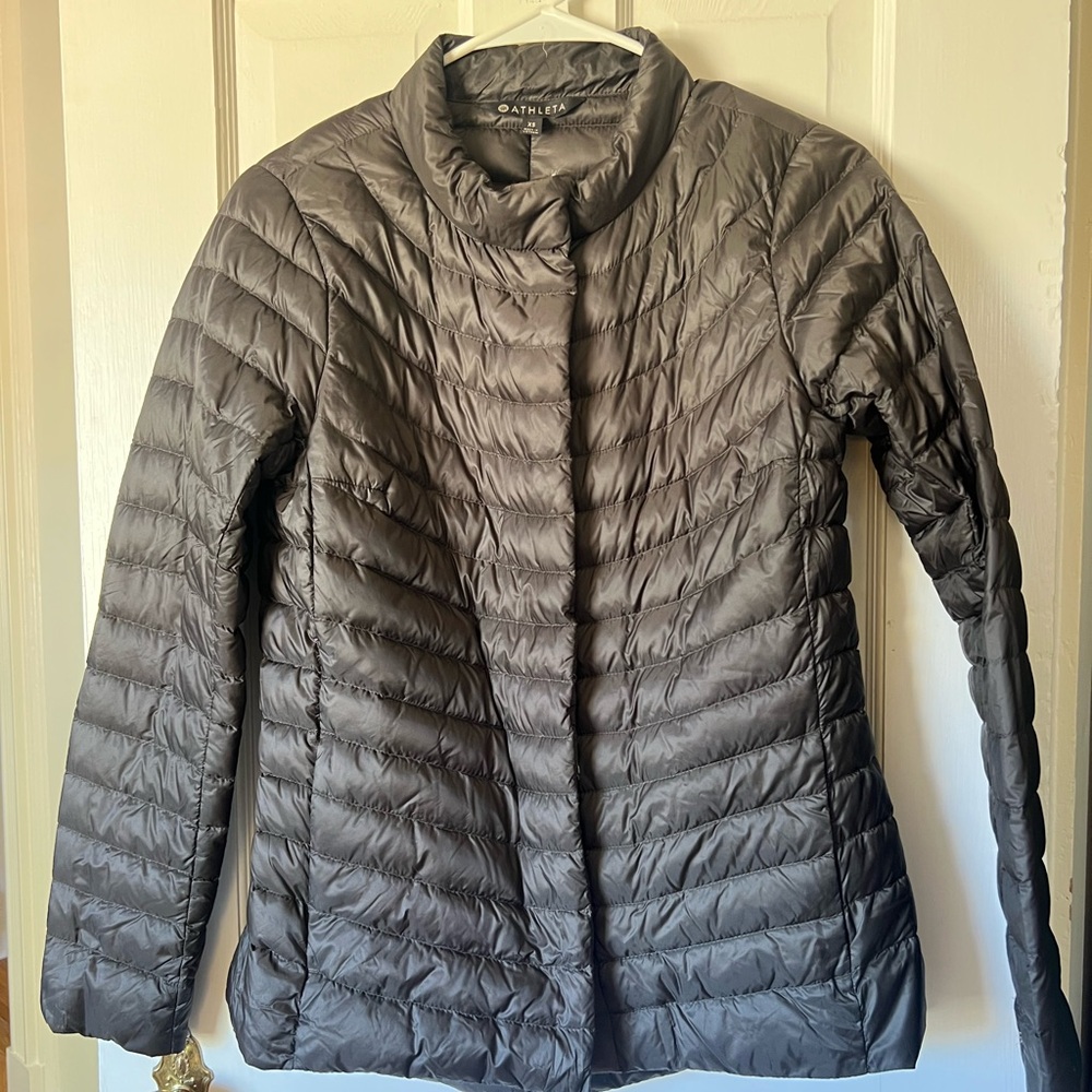Athleta Women's Dark Gray Puffer Jacket size XS